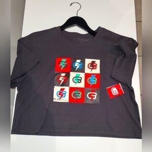 Cyclebar punk rock cropped tee